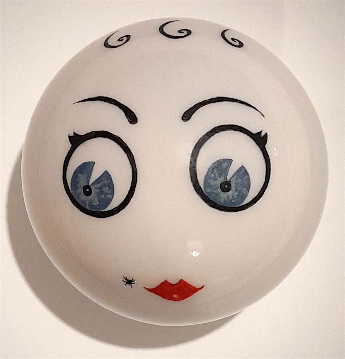 Emojica/Head of Glass by JF Whitney 2025 (acrylic on glass)