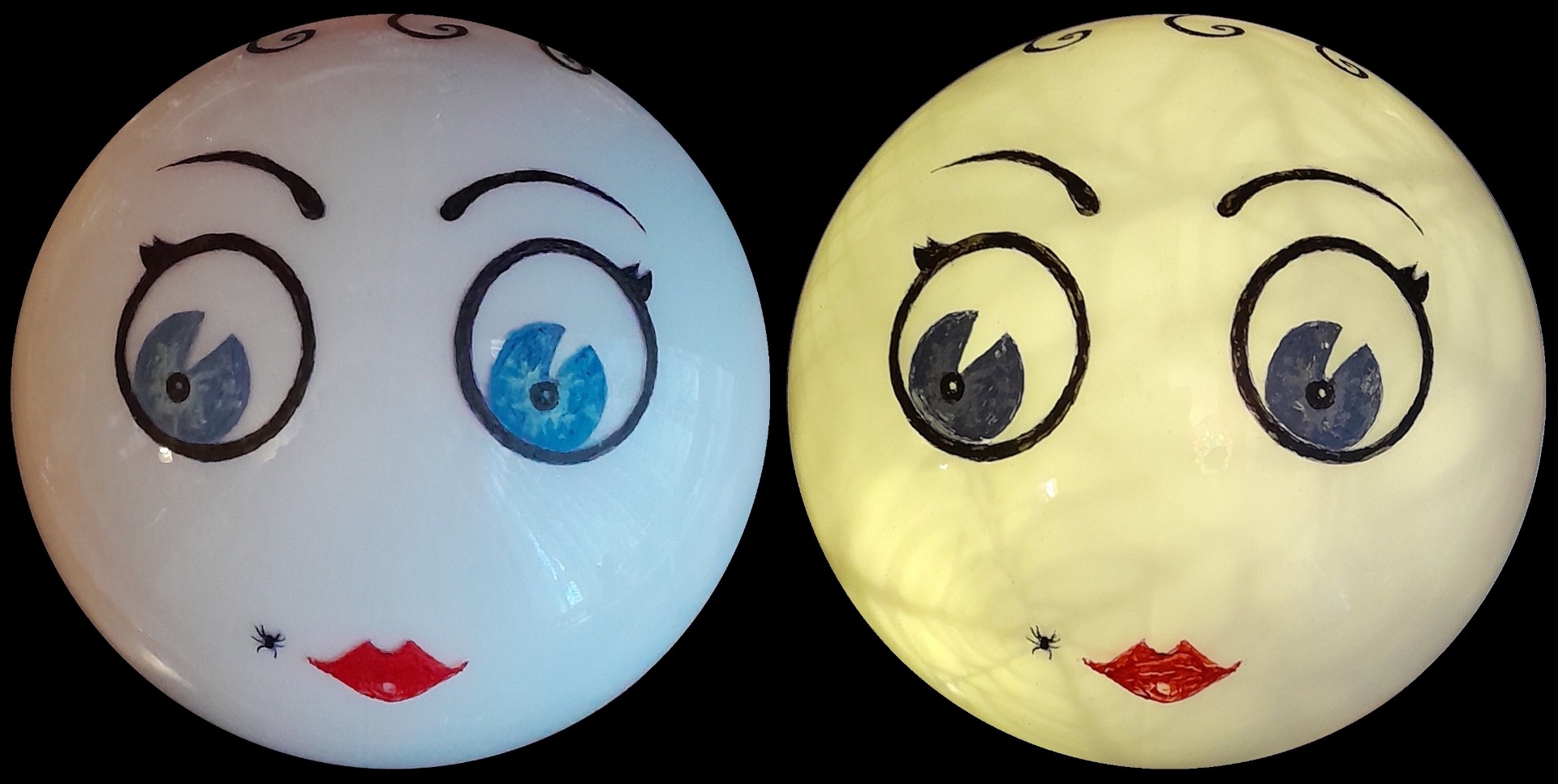 Emojica/Head of Glass by JF Whitney 2025 (acrylic on glass)